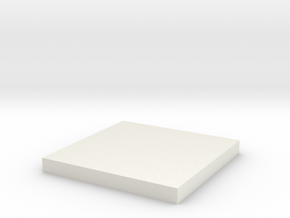'N Scale' - 10'x10' Foundation Pad in White Natural Versatile Plastic