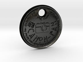 ZWOOKY Style 111 Sample - keychain I love Canon in Matte Black Steel
