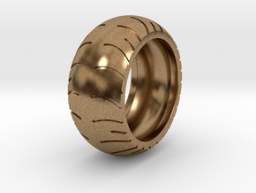 Chopper Rear Tire Ring Size 10 in Natural Brass