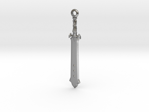 Vorpal Sword Pendant in Natural Silver
