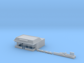 N-Scale Donut Shoppe in Smooth Fine Detail Plastic