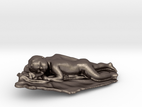 Baby in Polished Bronzed Silver Steel
