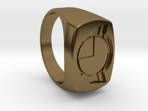 Test Squadron - Signet Ring - Alternate (Embed) in Polished Bronze