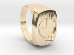 Test Squadron - Signet Ring - Alternate (Embed) in 14K Yellow Gold