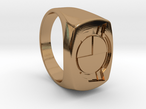 Test Squadron - Signet Ring - Alternate (Embed) in Polished Brass