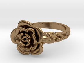 Rose Ring in Natural Brass