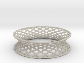 Hyperboloid Doubly-Ruled Structure Bracelet in Natural Sandstone