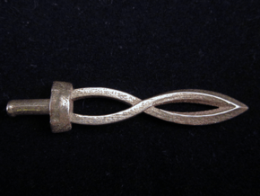 Deity Sword in Polished Bronzed Silver Steel