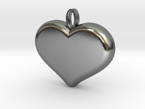 Heart1 in Polished Silver