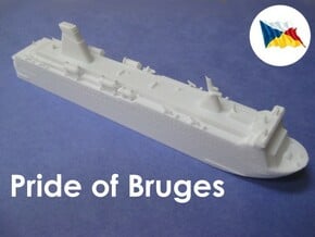 MS Pride of Bruges (1:1200) in White Natural Versatile Plastic