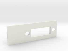 A1200 Rear Expansion DVI Plate MK2 in White Natural Versatile Plastic