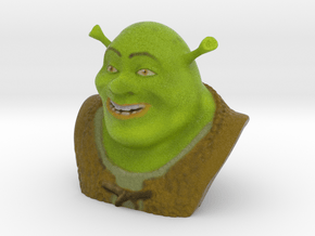 Animated Movies - Shrek Bust in Full Color Sandstone