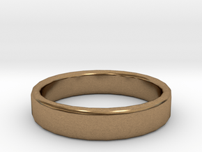 Wedding Ring Size 8 in Natural Brass