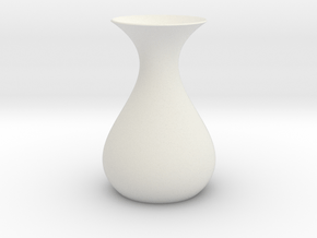 Math Vase in White Natural Versatile Plastic