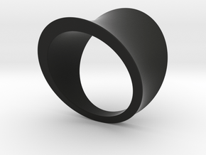 Arc ring in Black Natural Versatile Plastic