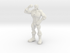 Gachimuchi Megaman in White Natural Versatile Plastic