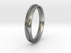 Layered Ring in Natural Silver