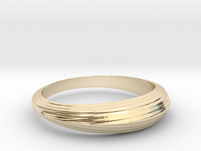 Waves in 14k Gold Plated Brass