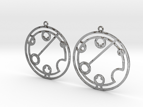 Katelynn - Earrings - Series 1 in Fine Detail Polished Silver