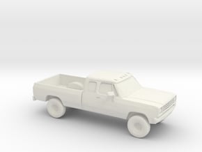 1/87 1972 Dodge Ram Ext. Cab in White Natural Versatile Plastic
