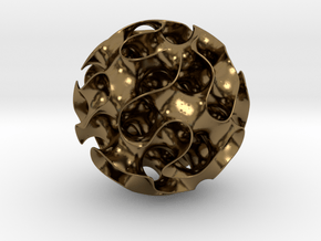 Gyroid in Polished Bronze