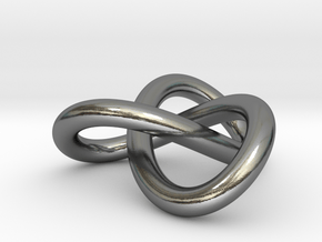 Trefoil Knot Pendant (2cm) in Polished Silver