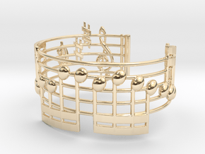 Bach Music Bracelet in 14k Gold Plated Brass