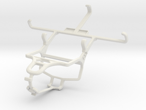 Controller mount for PS4 & HTC One in White Natural Versatile Plastic