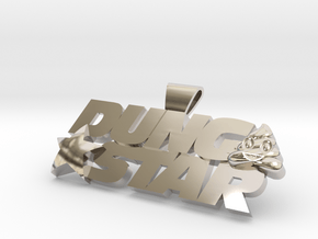 DungStar 100mm Wide in Rhodium Plated Brass