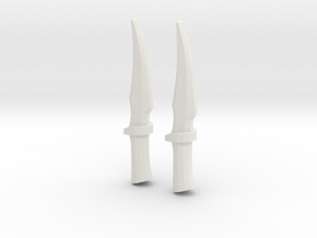 Drax's Knives V3 in White Natural Versatile Plastic