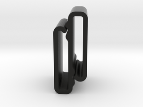 S Belt Clip Single Strap Molle (Medium Duty) in Black Natural Versatile Plastic