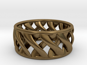 Twist Ring II in Natural Bronze