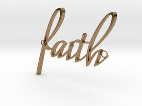 Faith Connector in Natural Brass