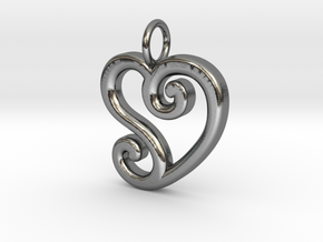 Heart_CS in Polished Silver