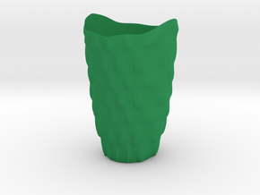 Vase 'Bubbles' - 17cm / 6.70" in Green Processed Versatile Plastic
