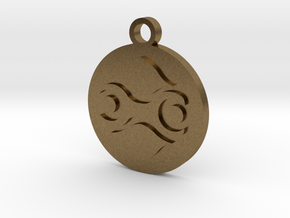 Legend of Zelda Gerudo Symbol Pendant Necklace in Natural Bronze