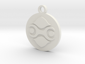 Legend of Zelda Gerudo Symbol Pendant Necklace in White Natural Versatile Plastic