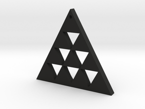 Pintadera Canaria Triangular in Black Natural Versatile Plastic