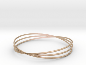 Bangle 1 in 14k Rose Gold Plated Brass