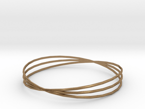 Bangle 1 in Natural Brass