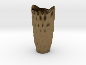 Thin Vase 'Bubbles' - 10cm / 3.95" in Natural Bronze