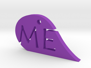 We Me Mirror Heart  in Purple Processed Versatile Plastic