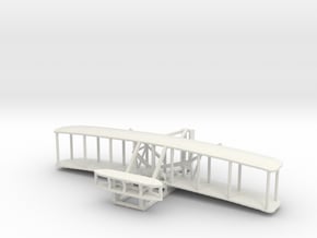 1903 Wright Flyer (various scales) in White Natural Versatile Plastic: 1:200