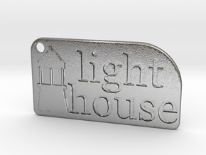 Light House Key Chain in Natural Silver