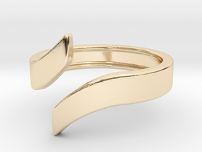 Open Design Ring (20mm / 0.78inch inner diameter) in 14k Gold Plated Brass