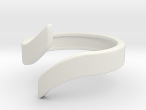 Open Design Ring (20mm / 0.78inch inner diameter) in White Natural Versatile Plastic