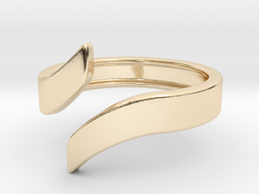 Open Design Ring (21mm / 0.82inch inner diameter) in 14k Gold Plated Brass