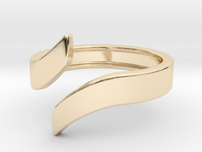 Open Design Ring (23mm / 0.90inch inner diameter) in 14k Gold Plated Brass