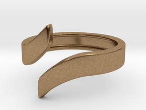 Open Design Ring (23mm / 0.90inch inner diameter) in Natural Brass