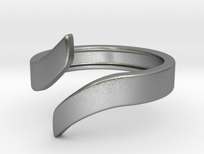 Open Design Ring (23mm / 0.90inch inner diameter) in Natural Silver